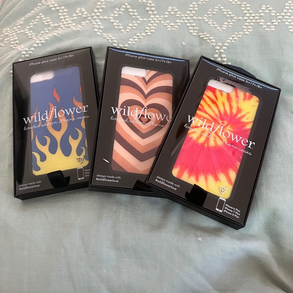 3 cute wildflower cases!